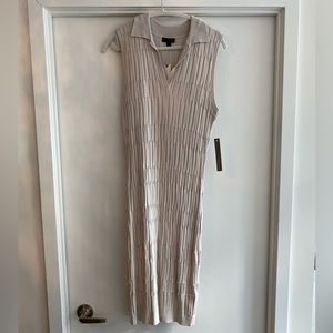 Anthropologie - beige bodycon dress - size US M